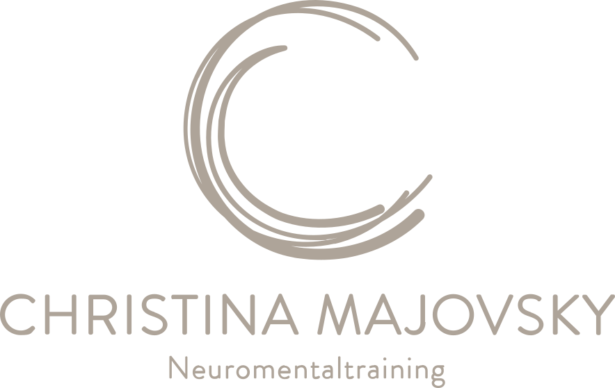 Logo Christina Majovsky braun mit claim